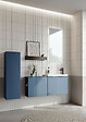 HABITAT ET JARDIN - Armoire de Salle de Bain "Ferla 30" - 30 x 25 x 100 cm - Petrol Blue - vignette
