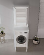 HABITAT ET JARDIN - Armoire de Salle de Bain "Bosco Lume 70" - 70 x 36 x 100 cm - Matte White - vignette