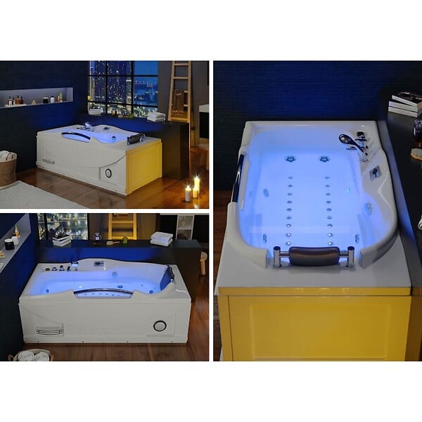 DISTRIBAIN - Baignoire balnéo G-Fidji 30 jets Whirlpool - large