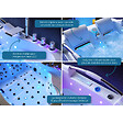 DISTRIBAIN - Baignoire Balnéo asymétrique VULCANO-D 56 jets Whirlpool - vignette