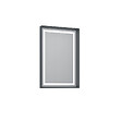 HABITAT ET JARDIN - Miroir Décoratif en Bois "Craft 60 x 90 v2" - 60 x 10 x 90 cm - Matte Anthracite - vignette