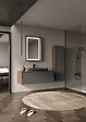 HABITAT ET JARDIN - Miroir Décoratif en Bois "Craft 60 x 90 v2" - 60 x 10 x 90 cm - Matte Anthracite - vignette