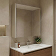 HABITAT ET JARDIN - Meuble Salle de Bain avec Miroir "Arno 60" - 60 x 16 x 66 cm - Cashmere - vignette
