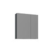 HABITAT ET JARDIN - Meuble Salle de Bain avec Miroir "Bari 60" - 60 x 16 x 66 cm - Matte Anthracite - vignette