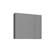HABITAT ET JARDIN - Meuble Salle de Bain avec Miroir "Bari 80" - 75 x 16 x 66 cm - Matte Anthracite - vignette