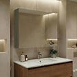 HABITAT ET JARDIN - Meuble Salle de Bain avec Miroir "Bari 80" - 75 x 16 x 66 cm - Matte Green - vignette