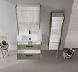 HABITAT ET JARDIN - Meuble Salle de Bain avec Miroir "Bari 80" - 75 x 16 x 66 cm - Matte Green - vignette