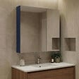 HABITAT ET JARDIN - Meuble Salle de Bain avec Miroir "Bari 60" - 60 x 16 x 66 cm - Matte Navy Blue - vignette