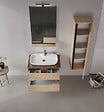 HABITAT ET JARDIN - Miroir Décoratif en Bois "Galia 60" - 60 x 14 x 100 cm - Oak - vignette