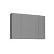 HABITAT ET JARDIN - Meuble Salle de Bain avec Miroir "Bari 100" - 97 x 16 x 66 cm - Matte Anthracite - vignette