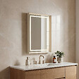 HABITAT ET JARDIN - Miroir Décoratif en Bois "Craft 60 x 90 v2" - 60 x 10 x 90 cm - Matte Mink - vignette