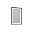 HABITAT ET JARDIN - Miroir Décoratif en Bois "Craft 60 x 90 v2" - 60 x 10 x 90 cm - Matte Grey - vignette