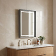 HABITAT ET JARDIN - Miroir Décoratif en Bois "Craft 60 x 90 v2" - 60 x 10 x 90 cm - Matte Grey - vignette