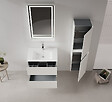 HABITAT ET JARDIN - Miroir Décoratif en Bois "Craft 60 x 90 v2" - 60 x 10 x 90 cm - Matte Cashmere - vignette