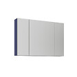 HABITAT ET JARDIN - Meuble Salle de Bain avec Miroir "Bari 100" - 97 x 16 x 66 cm - Matte Navy Blue - vignette