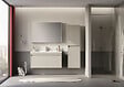 HABITAT ET JARDIN - Meuble Salle de Bain avec Miroir "Arno 100" - 100 x 16 x 66 cm - Cashmere - vignette