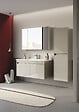 HABITAT ET JARDIN - Meuble Salle de Bain avec Miroir "Arno 100" - 100 x 16 x 66 cm - Cashmere - vignette