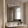 HABITAT ET JARDIN - Miroir Décoratif en Bois "Galia 80" - 60 x 14 x 100 cm - Dark Walnut - vignette