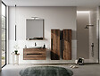 HABITAT ET JARDIN - Miroir Décoratif en Bois "Galia 80" - 60 x 14 x 100 cm - Dark Walnut - vignette