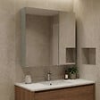 HABITAT ET JARDIN - Meuble Salle de Bain avec Miroir "Bari 60" - 60 x 16 x 66 cm - Matte Cashmere - vignette
