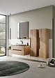 HABITAT ET JARDIN - Miroir Décoratif en Bois "Galia 80" - 60 x 14 x 100 cm - Oak - vignette