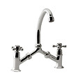 OLFA - Mélangeur à pont Tiffany Chromé lavabo ou cuisine - vignette
