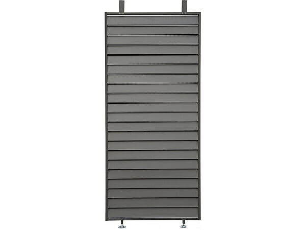 HABITAT ET JARDIN - Pergola bioclimatique avec 9 persiennes en aluminium "Kensington" - 3 x 6 m - Gris - large