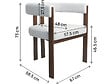 HABITAT ET JARDIN - Fauteuil de salle à manger imitation bois "Neora" - Gris clair - vignette