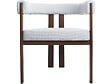 HABITAT ET JARDIN - Fauteuil de salle à manger imitation bois "Neora" - Gris clair - vignette