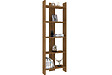 HABITAT ET JARDIN - Bibliothèque en bois "Virba" - 52 x 22 x 149 cm - Noyer - vignette