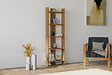 HABITAT ET JARDIN - Bibliothèque en bois "Virba" - 52 x 22 x 149 cm - Noyer - vignette