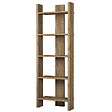 HABITAT ET JARDIN - Bibliothèque en bois "Virba" - 52 x 22 x 149 cm - Noyer - vignette