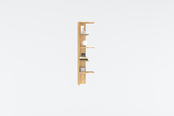 HABITAT ET JARDIN - Bibliothèque en bois "Bled" - 40 x 21 x 160 cm - Beige - large