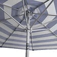 HAPPY GARDEN - Parasol droit BANDOL rond 2,70m de diamètre à rayures bleues - vignette