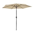 HAPPY GARDEN - Parasol droit HAPUNA rond 2,70m de diamètre beige - vignette