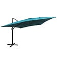 HAPPY GARDEN - Parasol déporté MOLOKAI rectangulaire 3x4m bleu + housse - vignette
