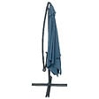 HAPPY GARDEN - Parasol déporté MOLOKAI carré 2,7x2,7m bleu gris + housse - vignette
