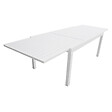 HAPPY GARDEN - Salon de jardin VENEZIA extensible 180/300 en aluminium 10 places - blanc - vignette