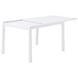 HAPPY GARDEN - Salon de jardin VENEZIA extensible 132/264 en aluminium blanc - 10 places - vignette