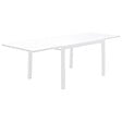HAPPY GARDEN - Salon de jardin VENEZIA extensible 132/264 en aluminium blanc - 10 places - vignette