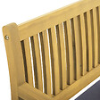 HAPPY GARDEN - Banc en acacia SIMILAN - coussins gris - vignette