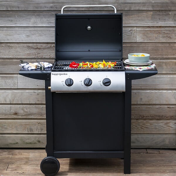 HAPPY GARDEN - Barbecue au gaz HAWAÏ - 3 brûleurs 8,4kW - large