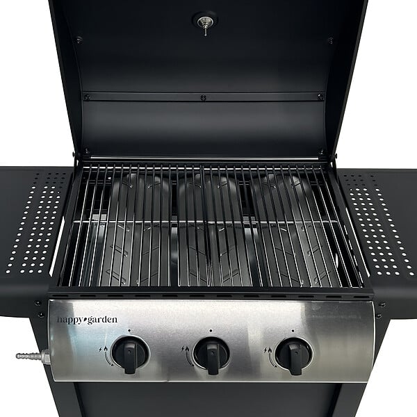 HAPPY GARDEN - Barbecue au gaz HAWAÏ - 3 brûleurs 8,4kW - large