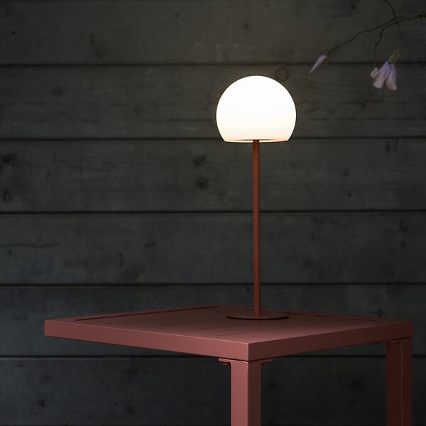 HAPPY GARDEN - Lampe LED à poser terracotta ISIS - large