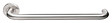 HERACLES - Béquille double XXL sur rosace JADE bec de cane spécial PMR inox 1294 - HERACLES - B-INOX-02XXL - vignette