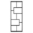 HAPPY GARDEN - Bibliothèque 8 étagères multiformes noire JANE - vignette