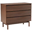 HAPPY GARDEN - Commode en bois foncé 3 tiroirs SARAH - vignette