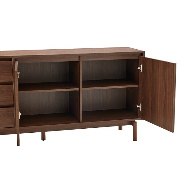 HAPPY GARDEN - Buffet en bois foncé 160cm SARAH - large
