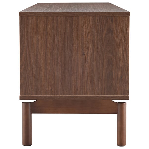 HAPPY GARDEN - Meuble TV en bois foncé 160cm SARAH - large