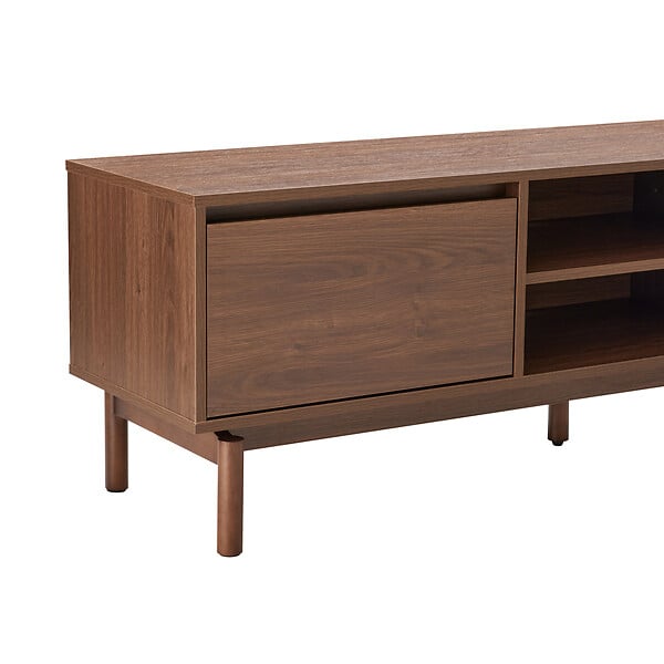 HAPPY GARDEN - Meuble TV en bois foncé 160cm SARAH - large